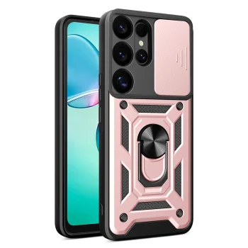 Hybrid Armor Camshield vāciņš Samsung Galaxy S25 Ultra, Rozā