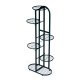ModernHome PJJPS0014 metāla puķu statīvs, 6 līmeņi, melns