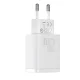 Baseus Compact Wall Charger Adapter USB / USB Type C PD 20W, White | Зарядное Устройство