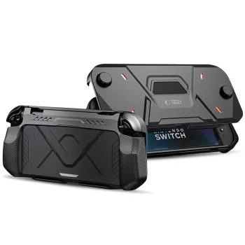 Tech-Protect Carbonox aizsargvāciņš Nintendo Switch 2, melns