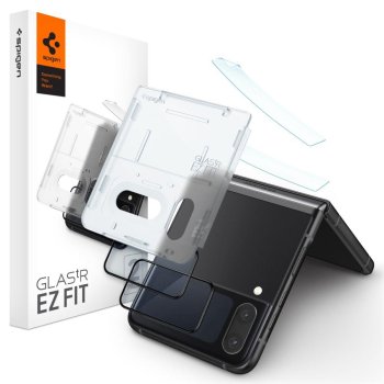 Защитное стекло Spigen Glas.tR EZ Fit FC для Samsung Galaxy Z Flip 4 - Black 2 шт.