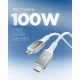Spigen Essential EB10015CC USB-C uz USB-C kabelis 100W 150cm, balts
