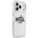 Karl Lagerfeld IML Glitter Karl & Choupette Sketch Logo MagSafe Phone Case Cover iPhone 17 Pro - Clear