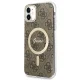 Apple iPhone 11 6.1\'\' Guess 4G Print MagSafe Case Cover (GUBPN61H4EACSW) + Charger, Brown | Telefona Maciņš Vāks...