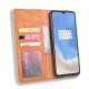 OnePlus 7T Vintage Style Magnetic Leather Wallet Protective Case Cover, Brown | Чехол для Телефона...