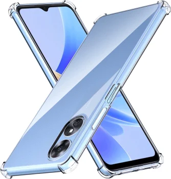 Samsung Galaxy A17 (SM-A176B/DS) Anti-slip 4 Corners Shockproof Cover Case, Transparent | Telefona Vāciņš Maciņš...