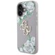 Guess Grained Roses Big 4G Logo vāciņš Apple iPhone 16 - Violets