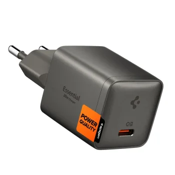 Сетевое зарядное устройство Spigen Essential EE301EU 30W, темно-серый