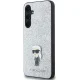 Чехол Karl Lagerfeld для Samsung Galaxy A35 Fixed Glitter Ikonik, серебристый