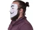 Gaja Foksa maska Anonymous V for Vendetta Helovīnam, balta