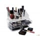 Cosmetic Makeup Organizer Container Jewelry Storage Box, 19 compartments