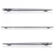 Tech-Protect MacBook Air 13\" M2 / M3 (2022-2024) vāciņš SmartShell, caurspīdīgs ar spīdumiem
