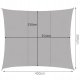 Gardlov 23143 Dārza Ūdensizturīgs Saulessargs Markīze Bura Nojume Tents 3x4m, Pelēks | Garden Patio Waterproof Sun...