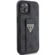 Guess Grip Stand 4G Triangle Strass case for iPhone 15 - black