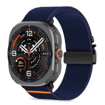Ремешок Tech-Protect Nylon Clasp для Samsung Galaxy Watch Ultra 47mm, темно-синий
