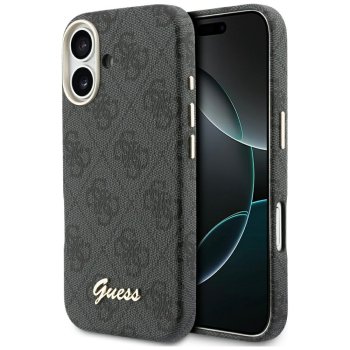 Guess 4G Script MagSafe aizsargvāciņš iPhone 17 telefonam – melns | Phone Case Cover