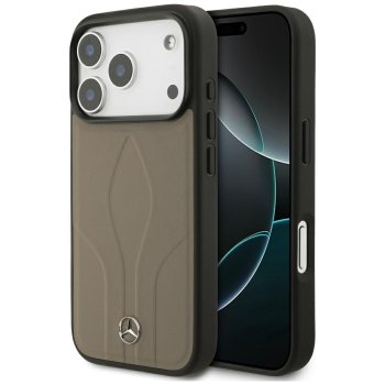 Mercedes iPhone 17 Pro Case Leather The Move MagSafe, Beige