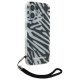 Karl Lagerfeld iPhone 16 vāciņš IML Zebra Pattern & Cord, melns