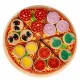 Деревянный игровой набор Пицца с липучками и аксессуарами, 20 см