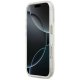 Guess IML Shell Script металлический MagSafe чехол для iPhone 17 Pro Max – белый