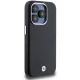 BMW Signature Wrapped Metal MagSafe vāciņš priekš iPhone 15 Pro, melns