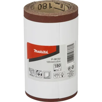 Makita P-38152 slīppapīra rullis 120 mm x 5 m K180, sarkans