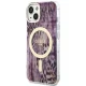 Guess iPhone 14 Case Leopard MagSafe, Pink