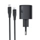 Acefast A118 C-L 30W GaN USB-C lādētājs ar Lightning kabeli, Melns