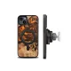 Bewood iPhone 15 Plus vāciņš Unique Orange koka un sveķu, oranžs/melns