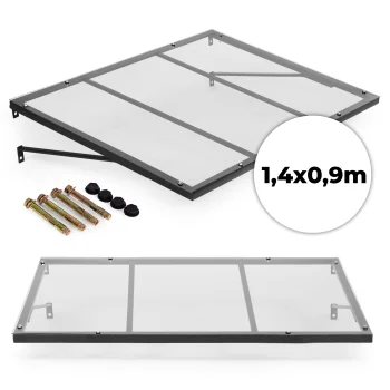 Jumtiņš virs durvīm 140x90 cm nojume ar UV aizsardzību MultiGarden