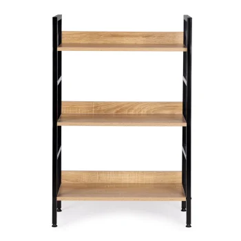 Loft stila plaukts ar metāla rāmi un 3 plauktiem ModernHome