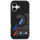 BMW M IML Metal Buttons Tricolor Lines MagSafe vāciņš Apple iPhone 17, Melns