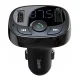 Baseus T-Typed Automašīnas Lādētājs un Bluetooth Atskaņotājs, FM Raidītājs, Melns | Car charger & Bluetooth...