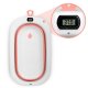 Foldable Baby Bathtub with Stand, Thermometer & Insert Ricokids RK-287, white-pink