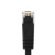 Плоский сетевой кабель Ethernet Orico PUG-C7B CAT7 10Gbps RJ45 1м черный