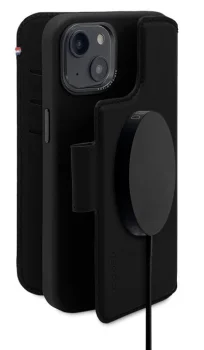 Decoded ādas maks ar noņemamu vāciņu iPhone 14 Plus, melns