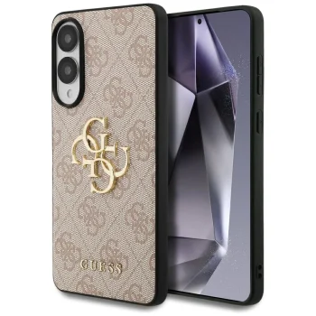 Guess Samsung Galaxy S25 Edge vāciņš 4G PU Big Logo, rozā