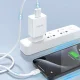 Сетевое зарядное устройство Dudao A4EU USB-A 2.1A с кабелем USB-C, белое