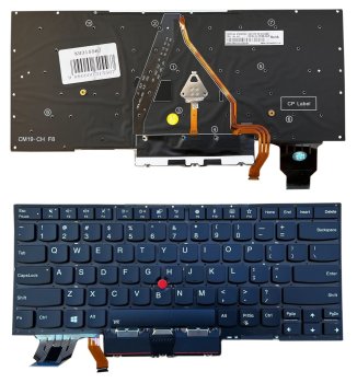 Lenovo ThinkPad X1 Carbon Gen 7 / Gen 8 tastatūra ar apgaismojumu, US