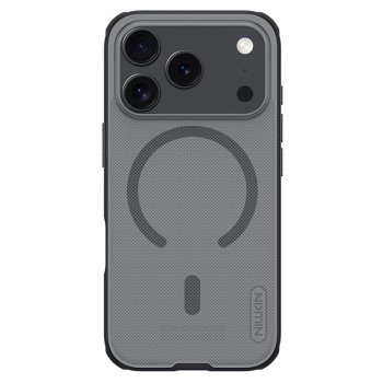 Nillkin iPhone 17 Pro vāciņš Super Frosted Shield Pro Magnetic, dūmu melns