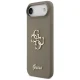 Guess Silicone Big 4G Script vāciņš viedtālrunim iPhone Air, brūns