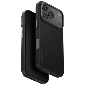 Uniq Keva EDGE Magclick uzlādes aizsargapvalks iPhone 17 Pro – melns | Phone Case Cover