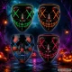 LED Light-Up Halloween / Party Mask Purge, Universal Size