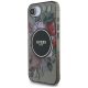 Guess IML Flowers MagSafe vāciņš Apple iPhone 16e - Melns