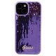 Чехол Guess для iPhone 15 Sequin Script Metal, фиолетовый
