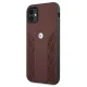 Чехол BMW для iPhone 11 / XR Leather Curve Perforate, красный