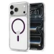 Spigen Ultra Hybrid Mag MagSafe vāciņš iPhone 18 Pro un 17 Pro, caurspīdīgs/bordo