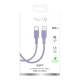 Puro ICON USB-C uz USB-C kabelis, 1,5 m, violeta