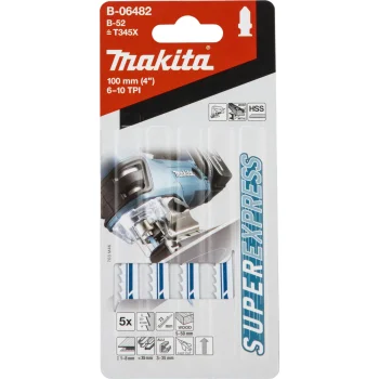 Пилки для лобзика Makita B-52 универсальные, 5 шт.