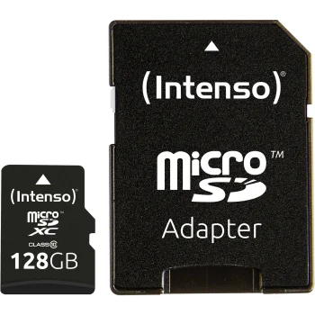 Intenso 128 GB Class 10 microSDXC atmiņas karte ar adapteri